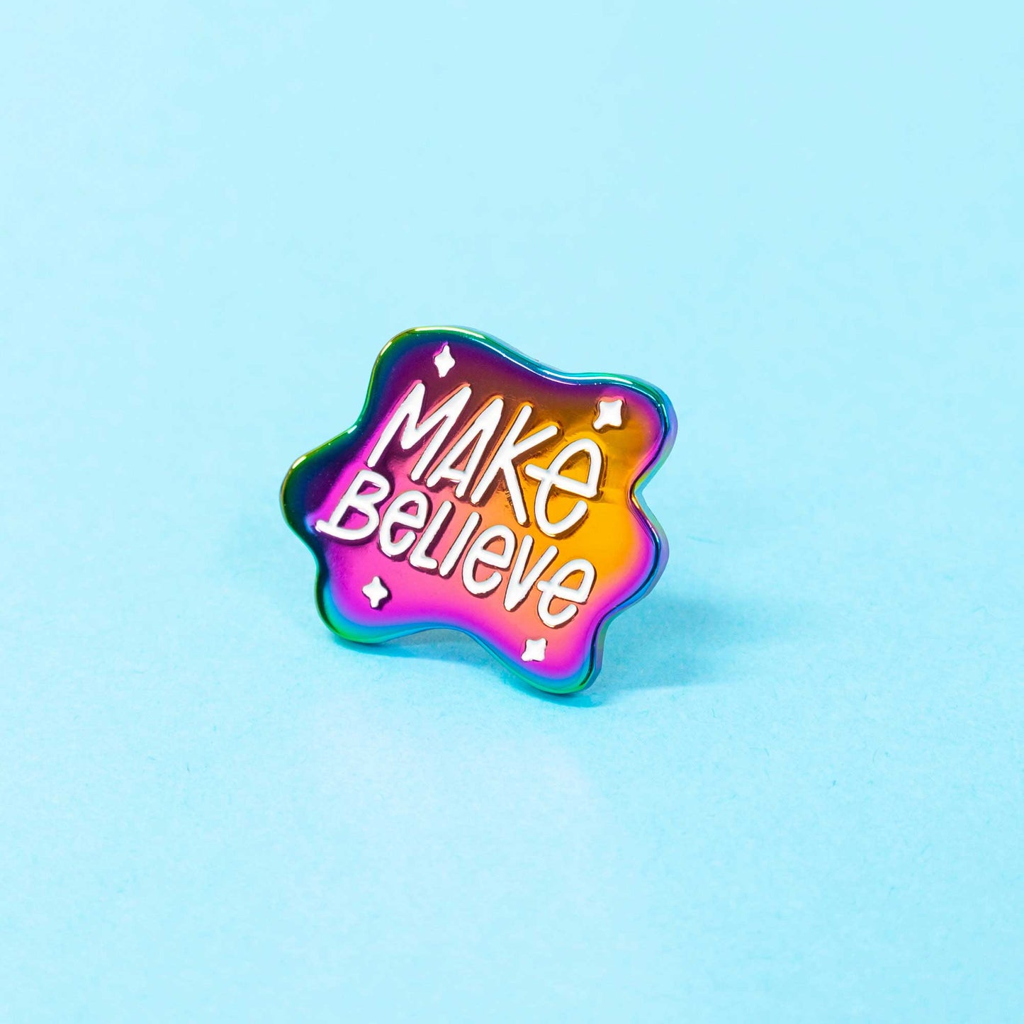 Make Believe | Rainbow Plated Enamel Pin