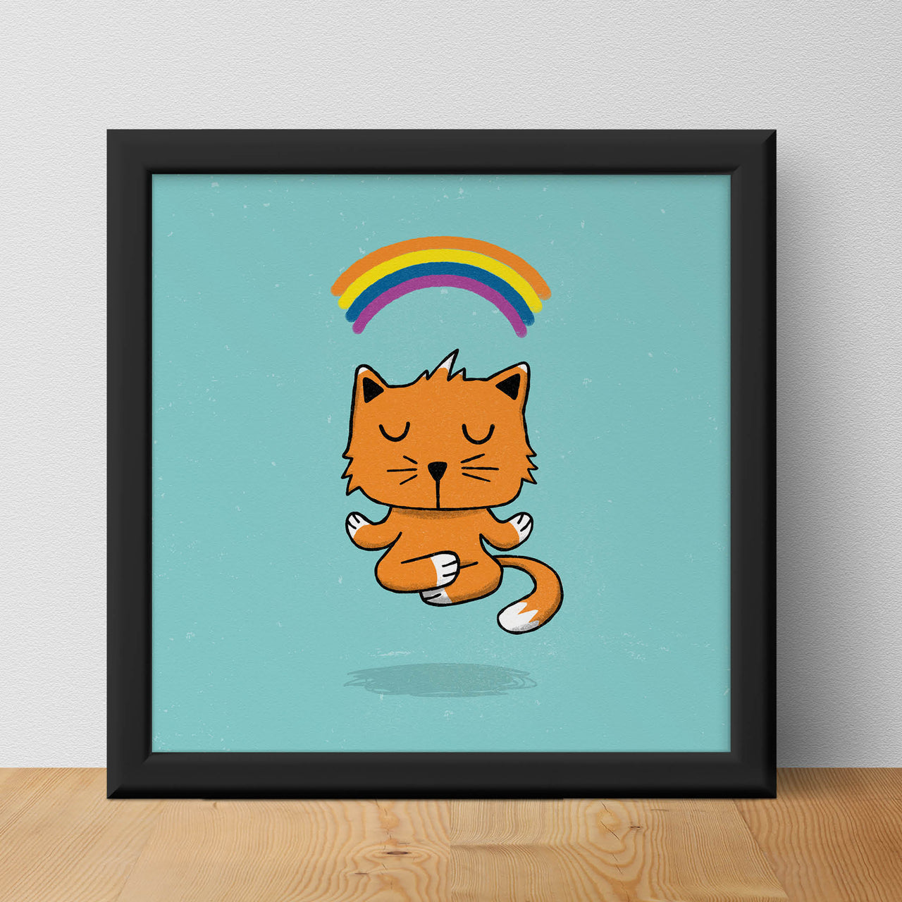 Meditating Cat | Unframed Art Print