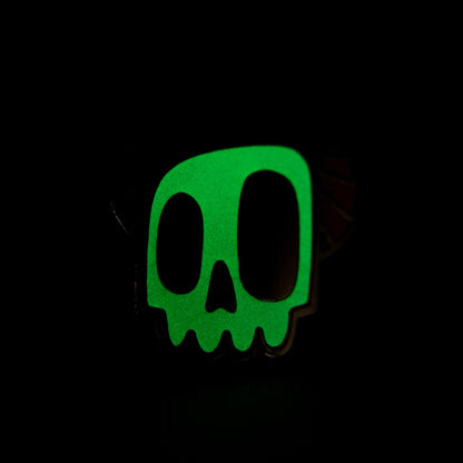 Monster Skull | Glow-in-the-Dark Enamel Pin