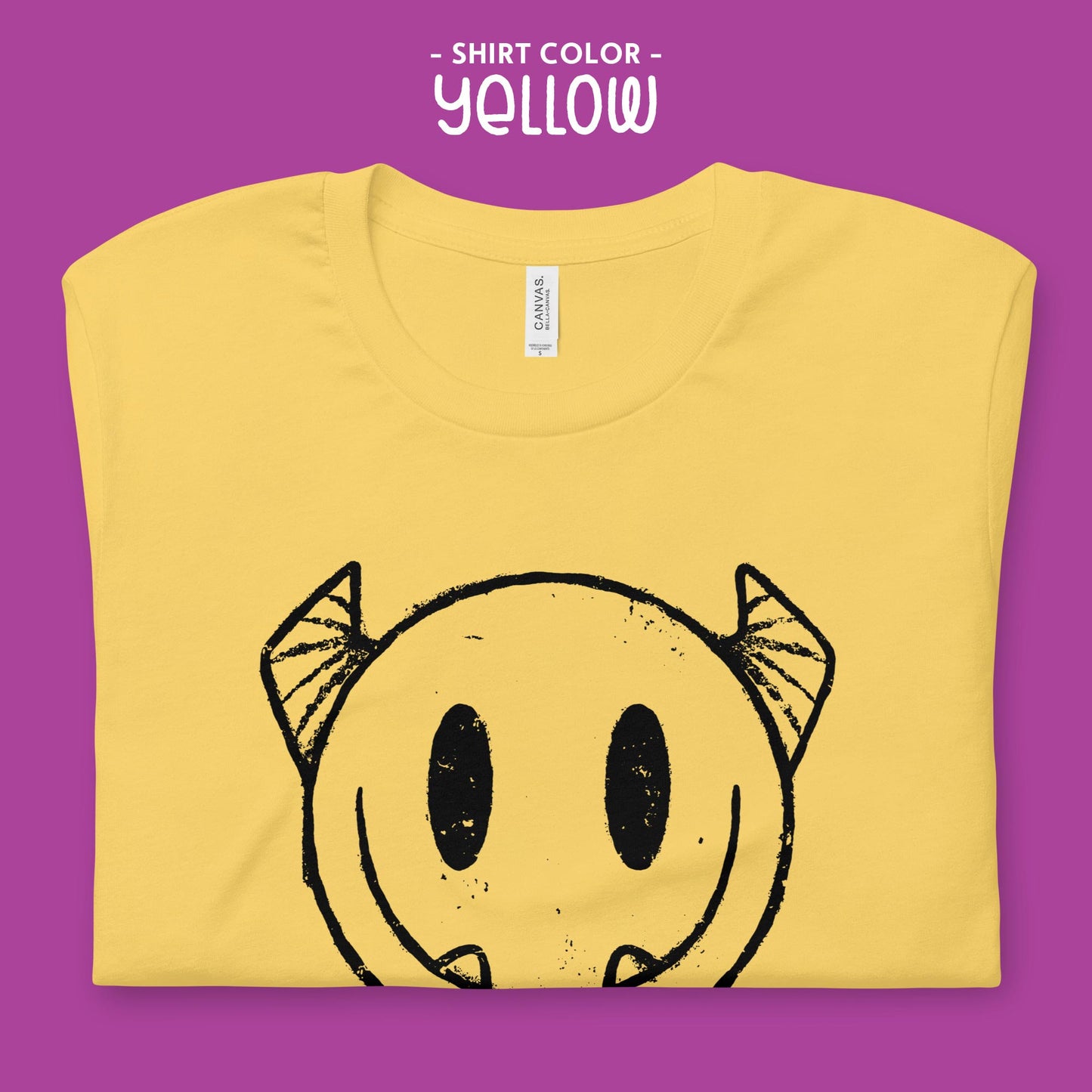 Smiley Monster Face T-Shirt