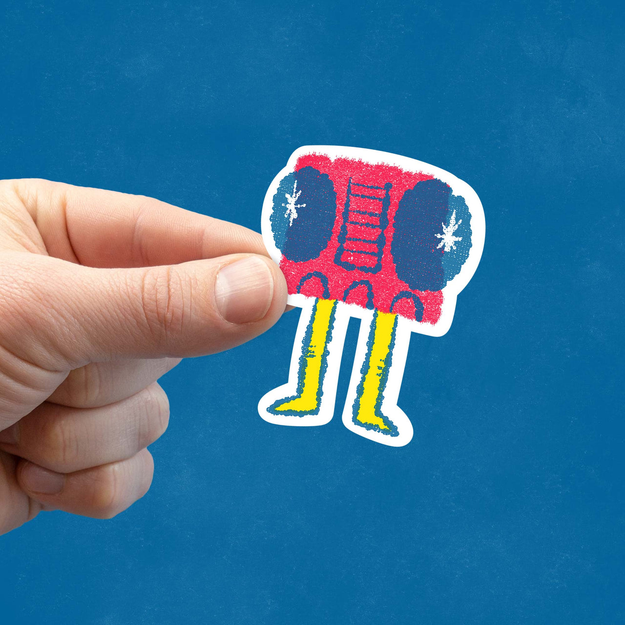 doodle monster sticker