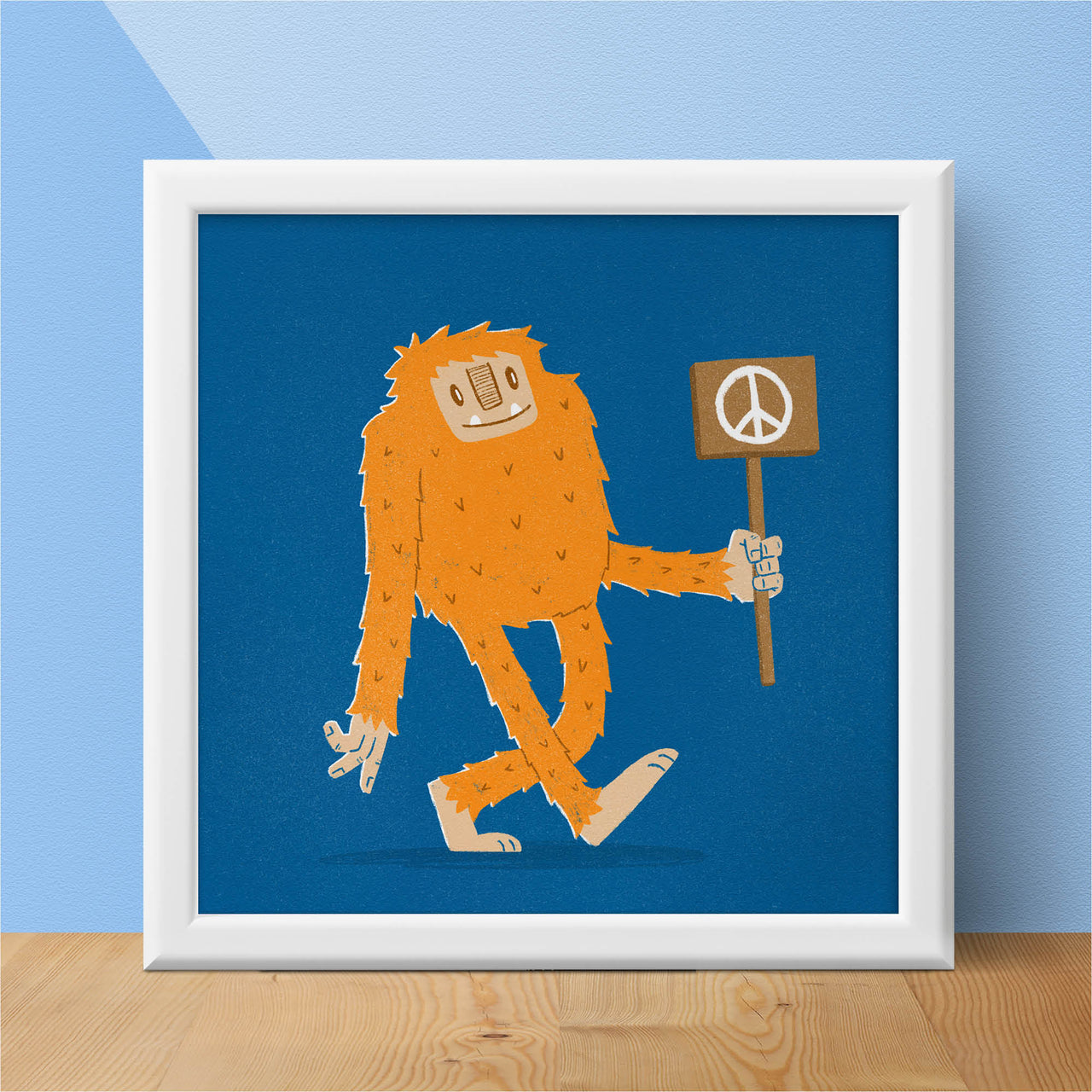 Peaceful Bigfoot | Unframed Art Print