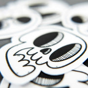 skulls sticker doodles close up