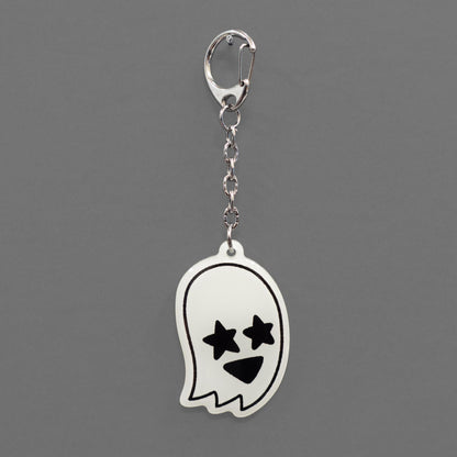 Starry Eyed Ghost | Glow-in-the-Dark Keychain