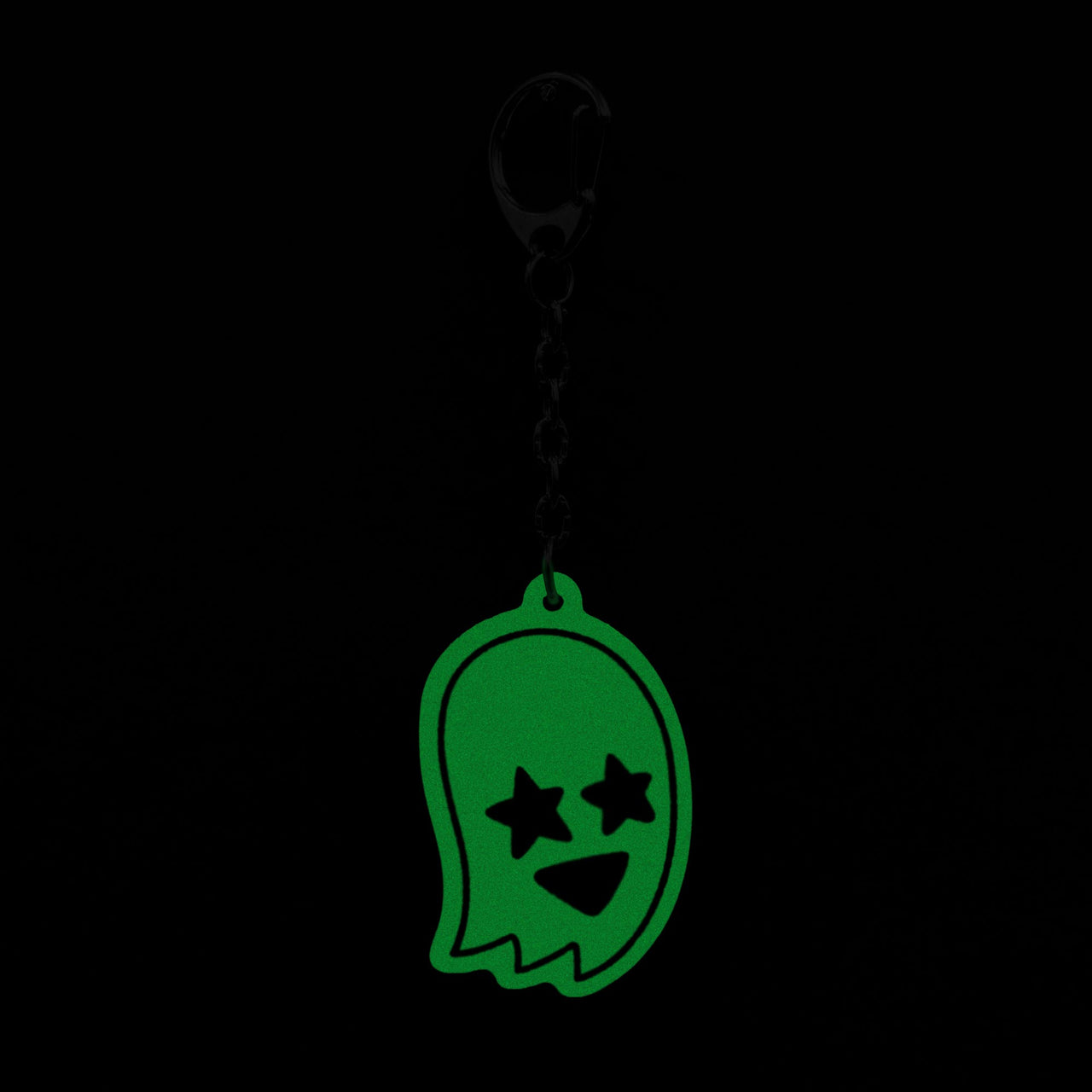 Starry Eyed Ghost | Glow-in-the-Dark Keychain