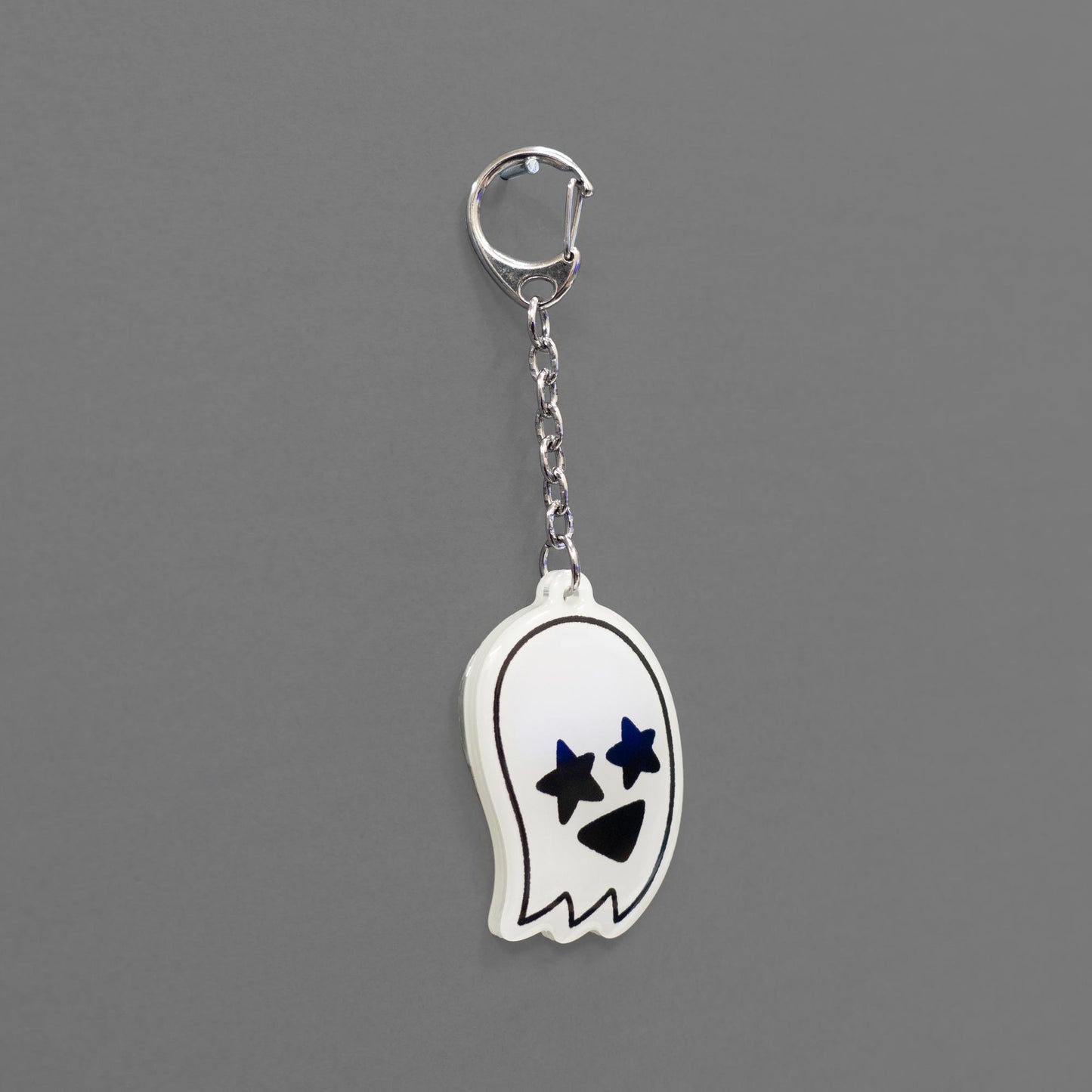 Starry Eyed Ghost | Glow-in-the-Dark Keychain